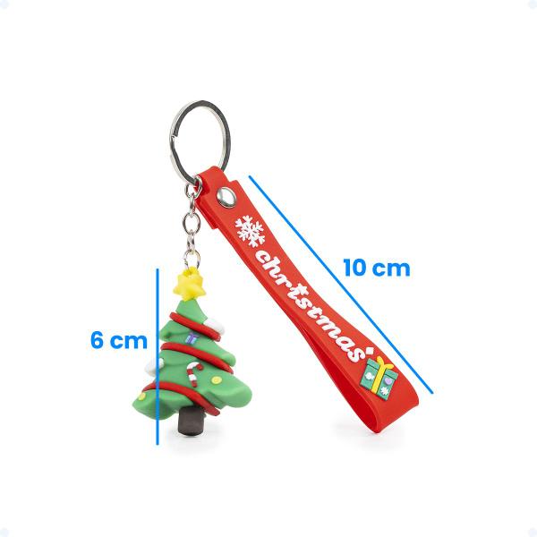 Chaveiro Fofo Personalizado Natalino Papai Noel 3D Argola - Hxt Imagem de Chaveiro Fofo Personalizado Natalino Papai Noel 3D Argola