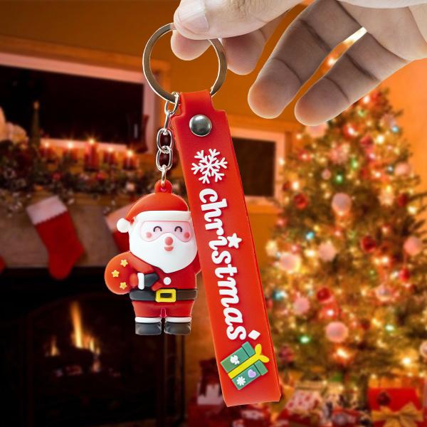 Chaveiro Fofo Personalizado Natalino Papai Noel 3D Argola - Hxt Imagem de Chaveiro Fofo Personalizado Natalino Papai Noel 3D Argola
