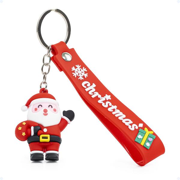 Chaveiro Fofo Personalizado Natalino Papai Noel 3D Argola - Hxt Imagem de Chaveiro Fofo Personalizado Natalino Papai Noel 3D Argola