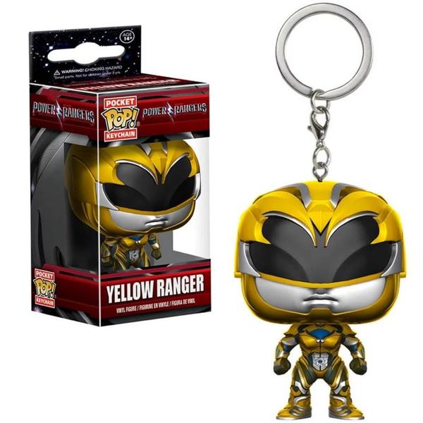 Imagem de Chaveiro Funko Pocket Pop Power Rangers Yellow Ranger