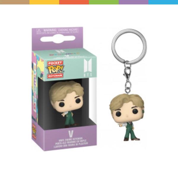Chaveiro Funko Pocket Pop V BTS - Funko Keychain Imagem de Chaveiro Funko Pocket Pop V BTS