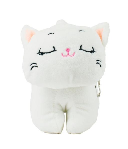 Chaveiro Gato Olhos Fechados 14cm - Pelúcia - Fofy Toys Imagem de Chaveiro Gato Olhos Fechados 14cm - Pelúcia