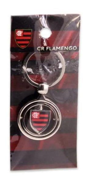 Imagem de Chaveiro Giratório De Metal Com Brasão Oficial Flamengo - Mileno