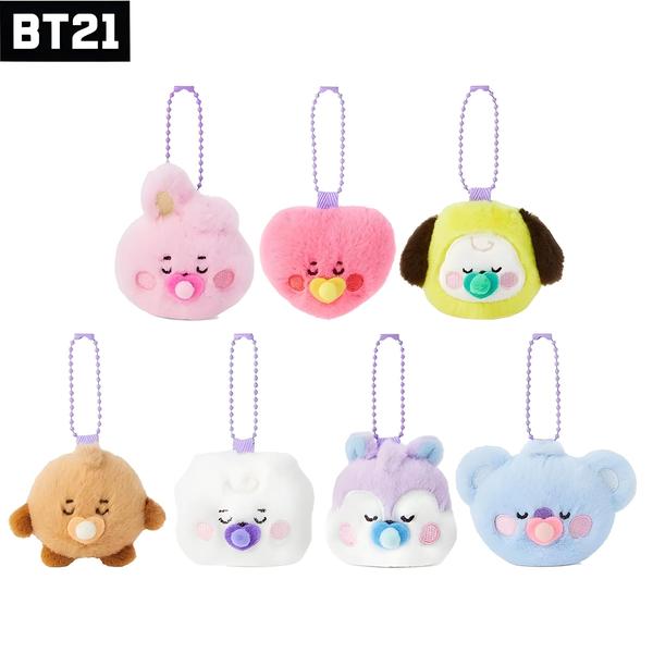 Imagem de Chaveiro Kawaii Bt21 de Pelúcia 8cm - Mini Pingente para Bolsa - Presente Anime