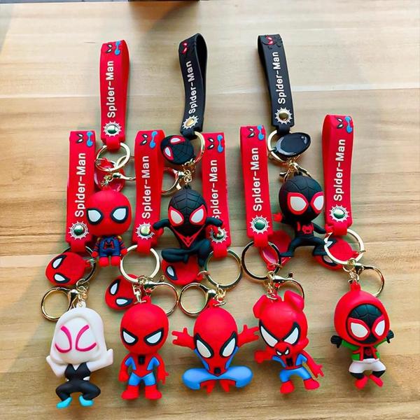 Imagem de Chaveiro Kawaii Homem-Aranha - Figura de Ação para Mochila ou Bolsa Infantil