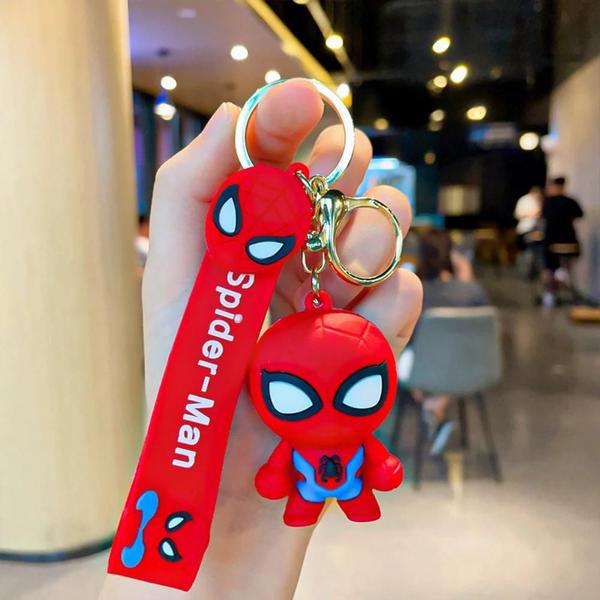 Imagem de Chaveiro Kawaii Homem-Aranha - Figura de Ação para Mochila ou Bolsa Infantil