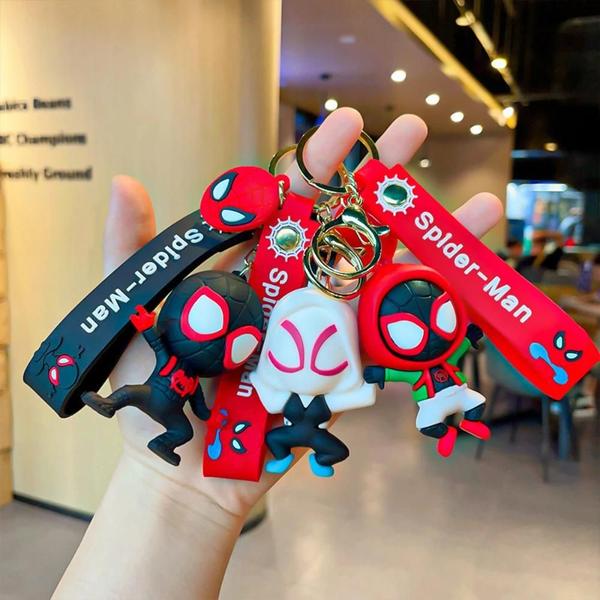 Imagem de Chaveiro Kawaii Homem-Aranha - Figura de Ação para Mochila ou Bolsa Infantil