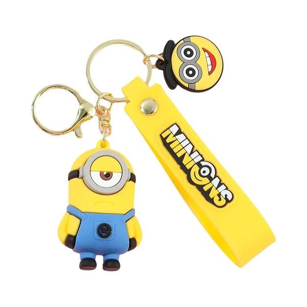 Imagem de Chaveiro Kawaii Minions de Silicone - Brinquedo, Modelo e Pingente para Cosplay