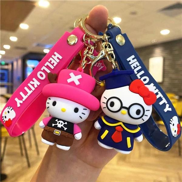 Imagem de Chaveiro Kawaii Sanrio - Hello Kitty e Cinnamoroll - Pingente para Mochila