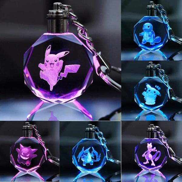 Imagem de Chaveiro Luminoso LED Pokémon - Pikachu, Charmander, Psyduck, Snorlax e Squirtle