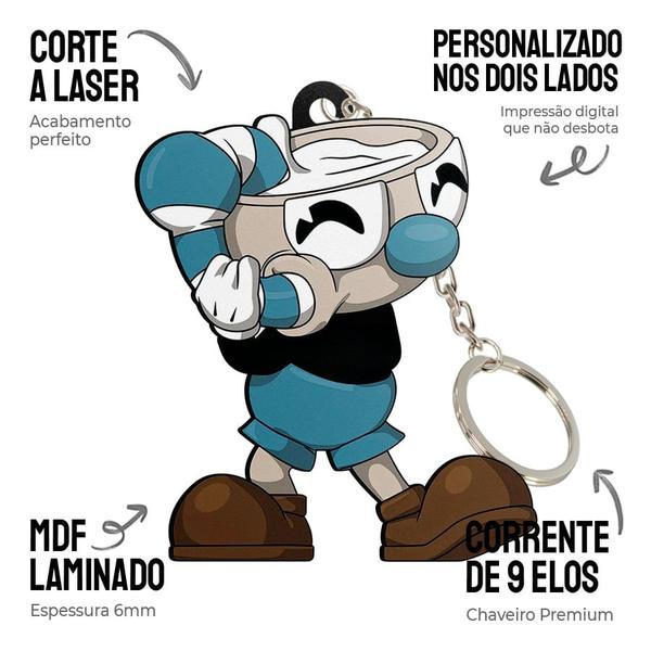 Imagem de Chaveiro MDF Cuphead Caneco