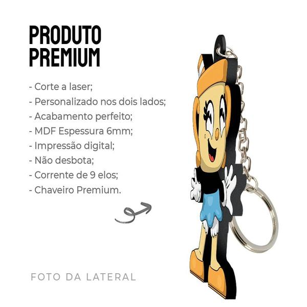 Imagem de Chaveiro MDF Cuphead Srta. Cálice