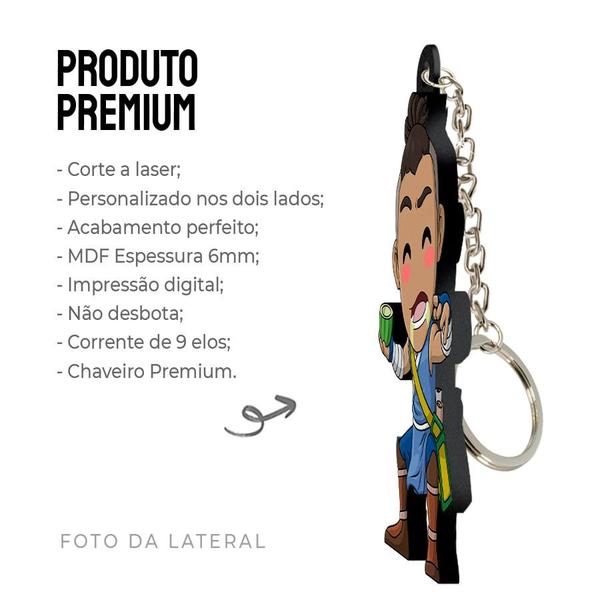 Imagem de Chaveiro MDF Estilo Pocket Pop Avatar - Sokka