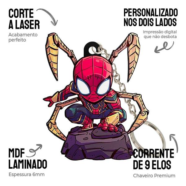 Imagem de Chaveiro MDF Homem Aranha Marvel