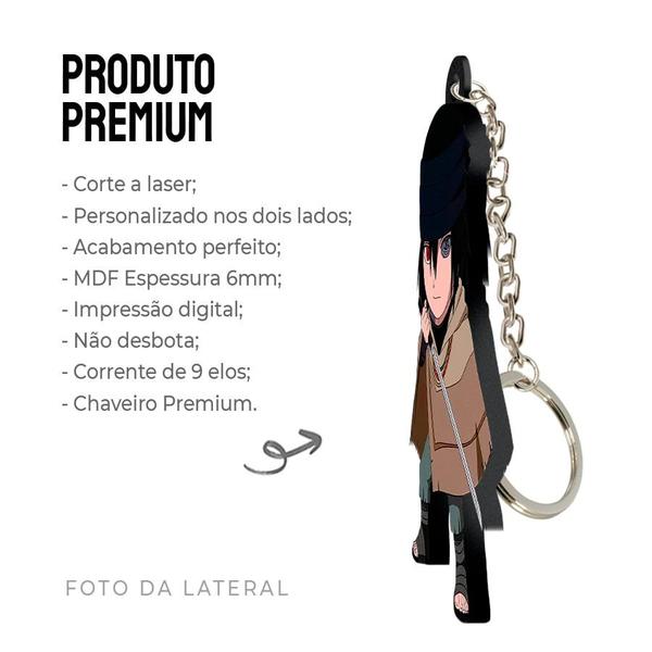 Imagem de Chaveiro MDF Naruto Sasuke Uchiha