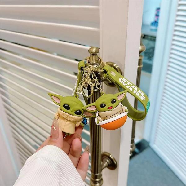 Imagem de Chaveiro Mestre Yoda Star Wars para Crianças - Pingente para Mochila ou Chave