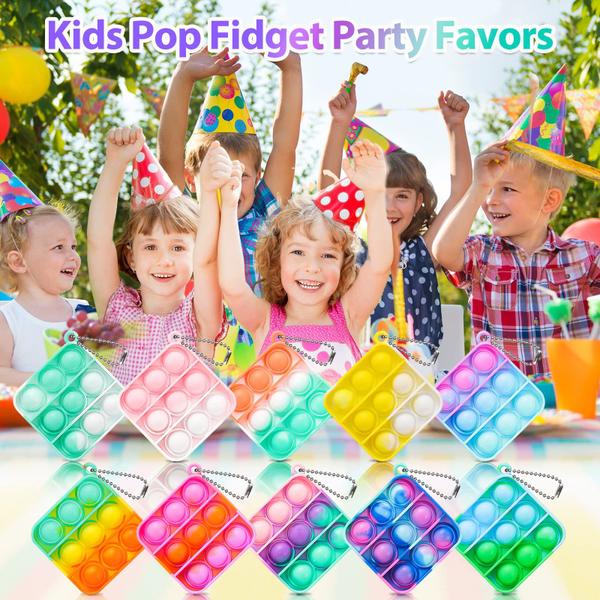 Imagem de Chaveiro Mini Pop Bulk Fidget Toy Genuvi Pop Bulk, 30 peças, para crianças