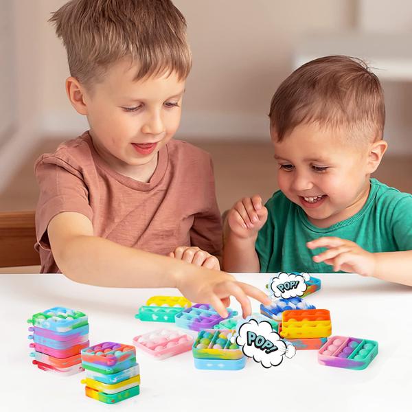 Imagem de Chaveiro Mini Pop Bulk Fidget Toy Genuvi Pop Bulk, 30 peças, para crianças