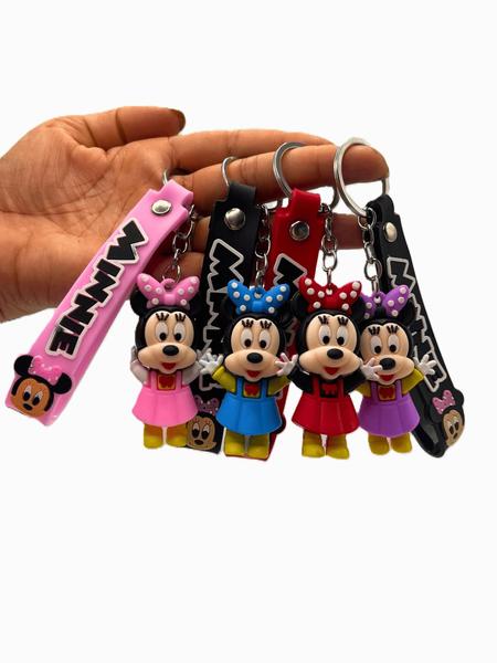 Imagem de Chaveiro Minnie 3D Disney Emborrachado Pingente Variado 8cm