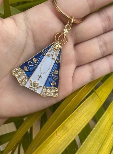 Chaveiro nossa senhora Aparecida metal - Filó Modas Imagem de Chaveiro nossa senhora Aparecida metal