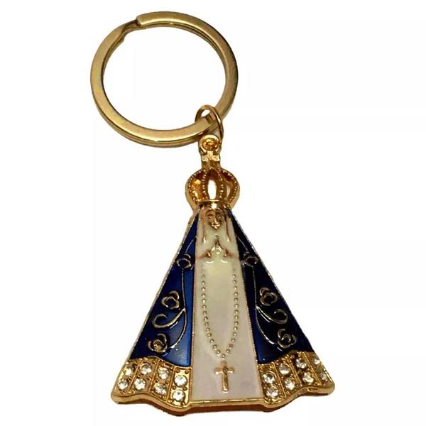 Chaveiro nossa senhora Aparecida metal - Filó Modas Imagem de Chaveiro nossa senhora Aparecida metal