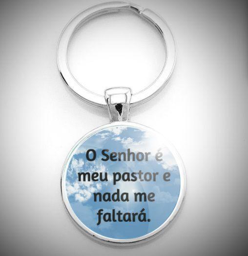 Chaveiro O Senhor é Meu Pastor e nada me Faltará Salmos 23 - RECANTOASTRALSITE Imagem de Chaveiro O Senhor é Meu Pastor e nada me Faltará Salmos 23