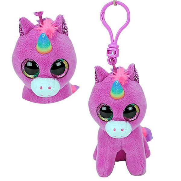 Imagem de Chaveiro Pelucia TY Beanie Boos Unicornio Rosette TOYNG 51534