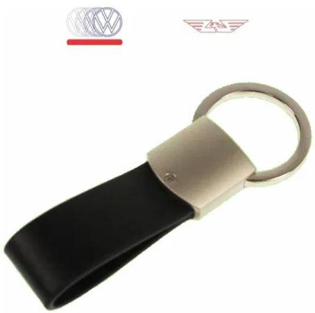 Imagem de Chaveiro Personalizado Couro/metal Com Logo Original Vw