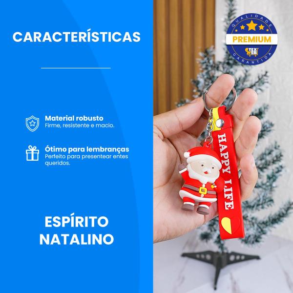 Chaveiro Personalizado Lembrancinha De Natal Papai Noel Fofo - Hxt Imagem de Chaveiro Personalizado Lembrancinha De Natal Papai Noel Fofo