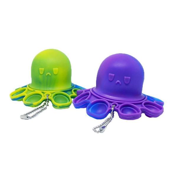 Chaveiro Polvo Reversível Fidget Antistress Sensorial - Top Total Imagem de Chaveiro Polvo Reversível Fidget Antistress Sensorial