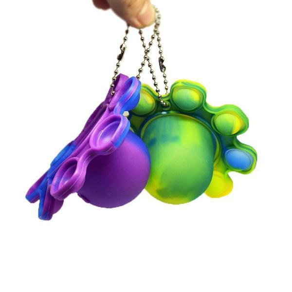 Chaveiro Polvo Reversível Fidget Antistress Sensorial - Top Total Imagem de Chaveiro Polvo Reversível Fidget Antistress Sensorial