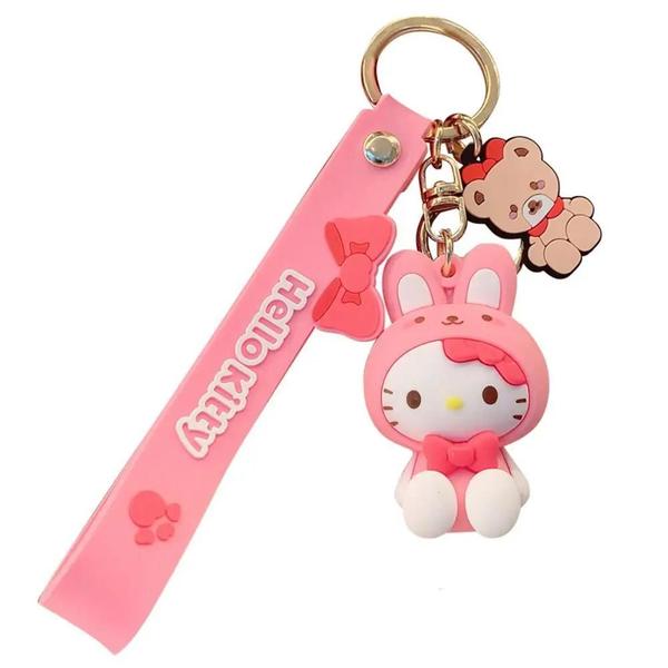 Imagem de Chaveiro Sanrio Hello Kitty, My Melody, Kuromi e Cinnamoroll - Pingente de Boneca para Meninas