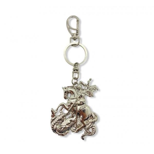 Chaveiro São Jorge Grande Metal 16 Cm - Abertura De Caminhos - Bialluz Presentes Imagem de Chaveiro São Jorge Grande Metal 16 Cm - Abertura De Caminhos