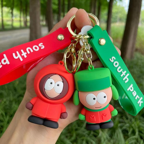 Imagem de Chaveiro South Park - Kyle, Kenny, Cartman e Eric - Boneco de Desenho Animado