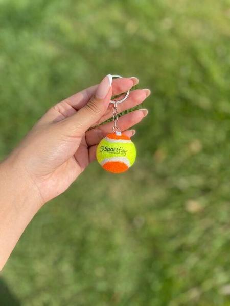 Imagem de Chaveiro Sportfan Bolinha de Beach Tennis Laranja