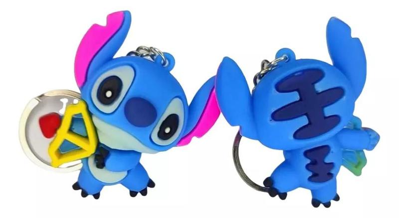 Imagem de Chaveiro Stitch Cupido 6,5cm Silicone - Disney