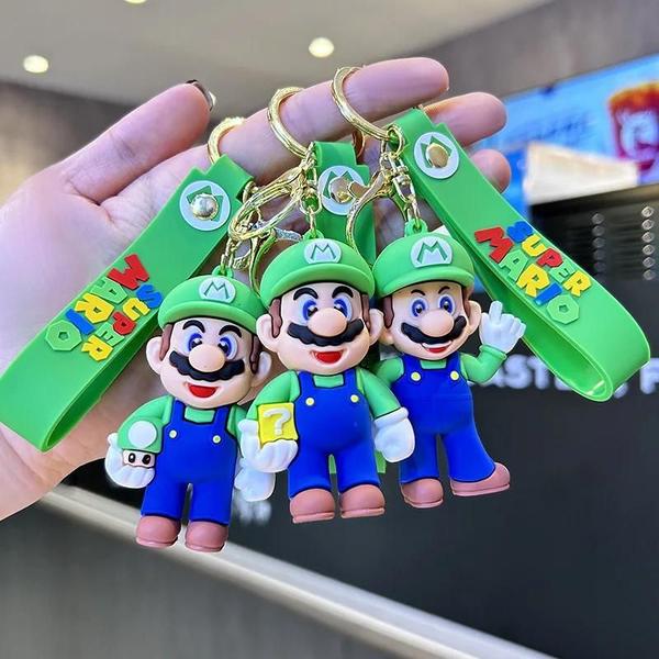 Imagem de Chaveiro Super Mario Cartoon - Figura de Ação Fofa para Mochila e Carro - Novo 2024