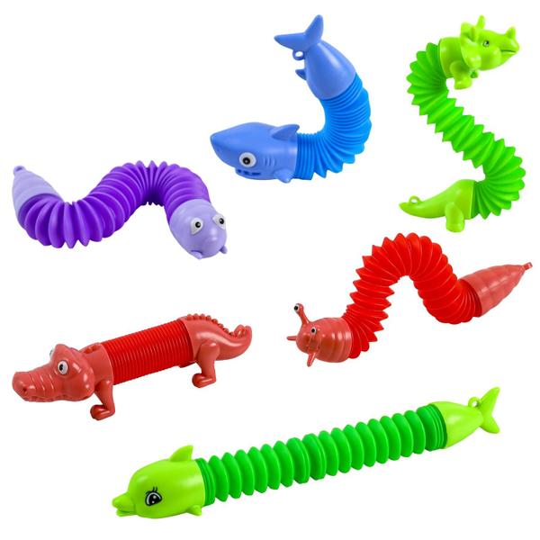 Imagem de Chaveiro Toy Limpskys Animal Pop Tubes, lembrancinhas para festas infantis