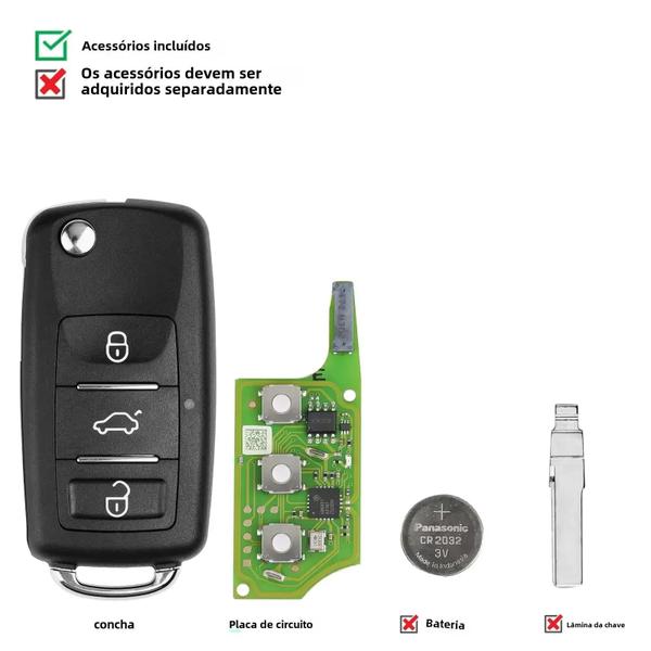 Imagem de Chaveiro Xhorse XEB510EN para Volkswagen B5 - Chip XT27B