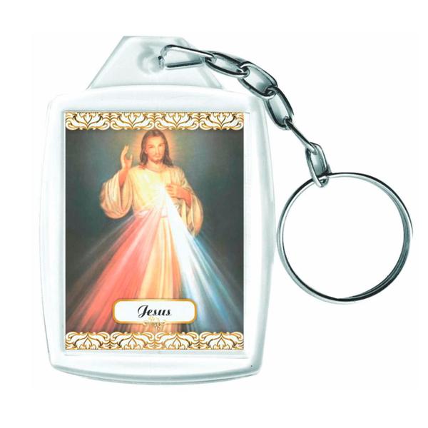 Chaveiros Acrílicos 3x4cm Para Eventos Jesus Cristo Com 12 Unidades - Russo Art Imagem de Chaveiros Acrílicos 3x4cm Para Eventos Jesus Cristo Com 12 Unidades