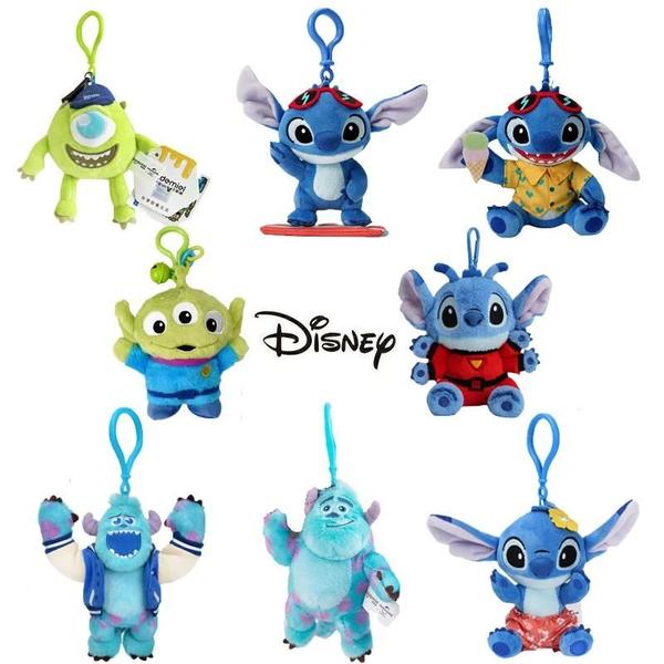 Imagem de Chaveiros de Pelúcia Disney - Stitch, Lotso, Sullivan, Woody e Alien