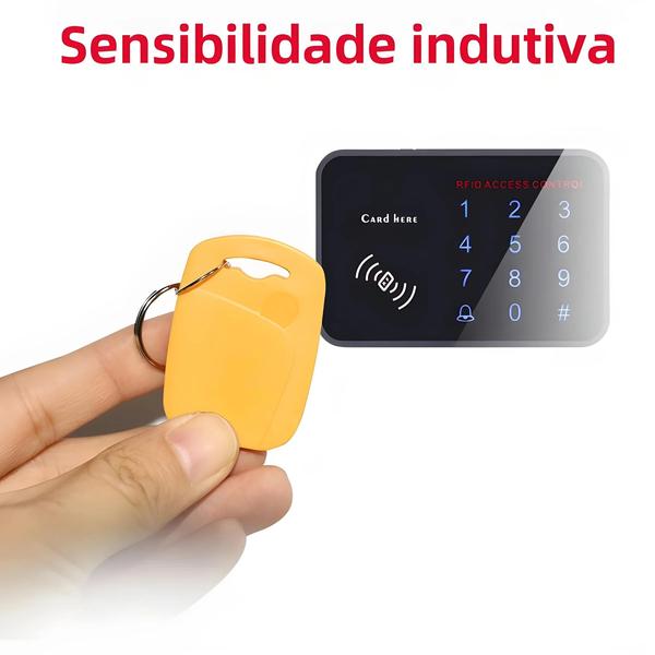 Imagem de Chaveiros RFID com Chip Duplo (125kHz T5577 e 13.56MHz UID) - Pacote com 10 Unidades