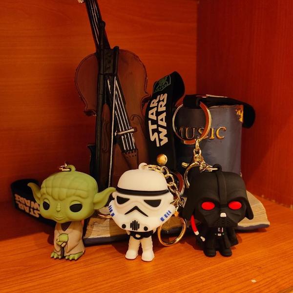 Imagem de Chaveiros Star Wars Disney - Darth Vader, Stormtrooper, Yoda e Baby Yoda