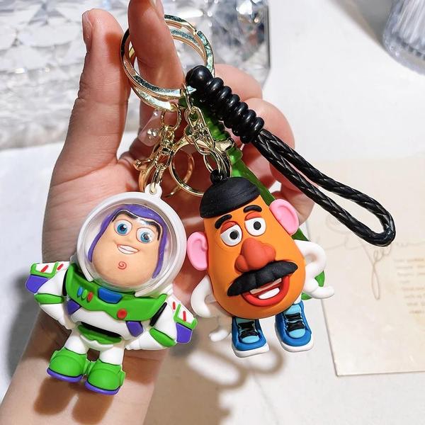 Imagem de Chaveiros Toy Story Disney - Buzz Lightyear, Woody, Lotso - Acessórios para Bolsa e Carro