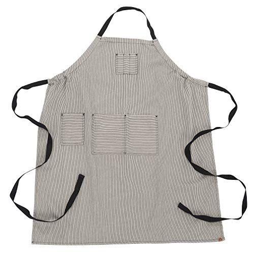 Imagem de Chef Works Unissex Portland Chefs Bib Apron, Preto, Um Tamanho