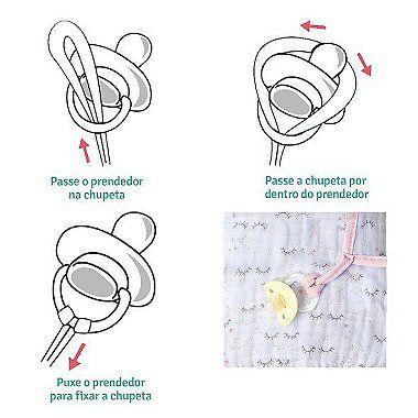 Imagem de Cheirinho soft premium papi baby com prendedor de chupeta  urso