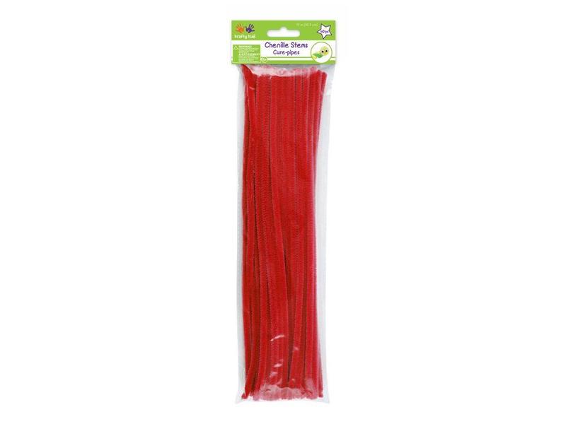 Imagem de Chenille Stems Krafty Kids GC024L vermelho 6 mm x 30 cm 40 peças