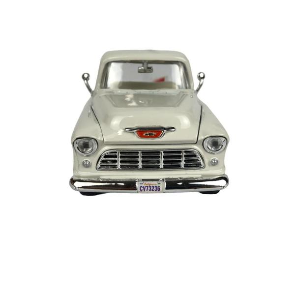 Imagem de Chevy 1955 V8 5100 Pick Up Marta Rocha Stepside 1:24 Branco