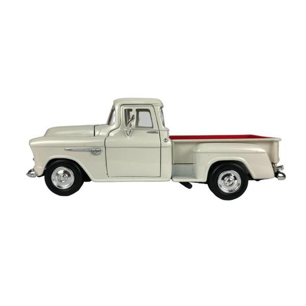 Imagem de Chevy 1955 V8 5100 Pick Up Marta Rocha Stepside 1:24 Branco