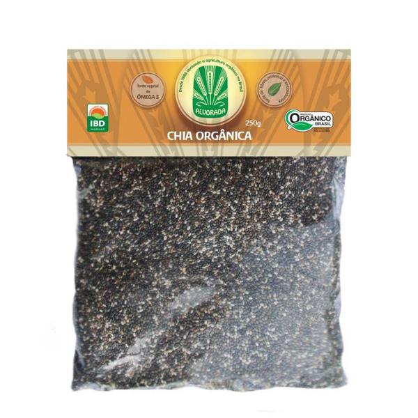 Chia em Grãos Orgânica Alvorada 200g - Alvorada Orgânico Imagem de Chia em Grãos Orgânica Alvorada 200g